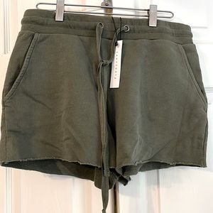Sanctuary green sweat shorts NWT